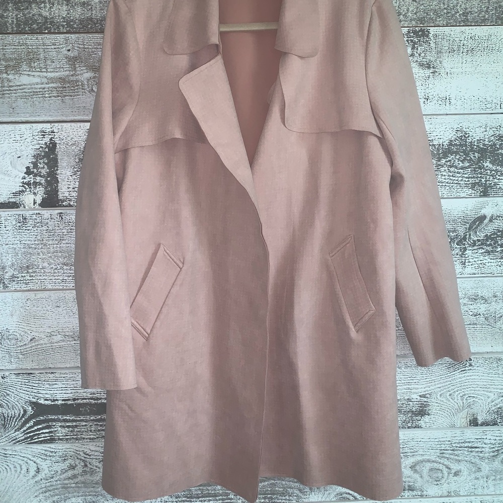 Solitaire pink suede coat potentially size Xl